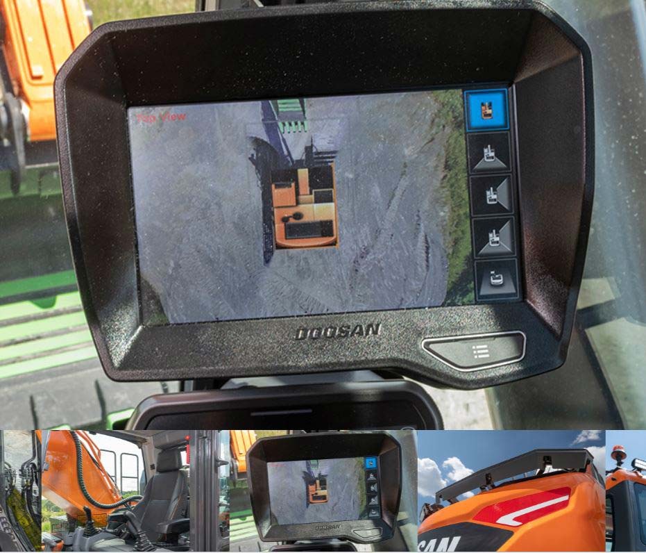 Camera video 360 grade pentru excavatorul Doosan 36 tone