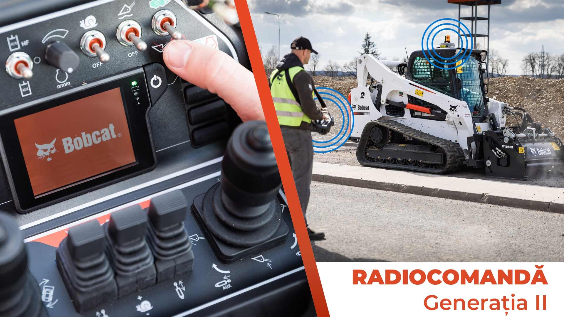 radiocomanda incarcatoare compacte bobcat