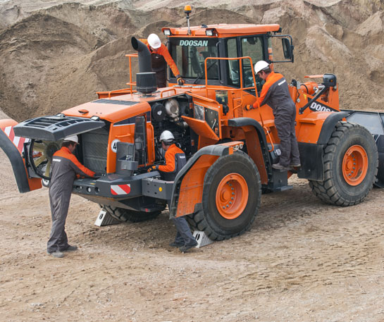 Incarcator frontal service utilaje Doosan DL350 ircat