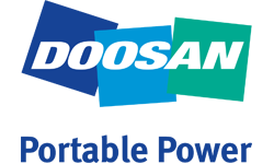 Logo moto compresoare generatoare iluminat Doosan Portable Power