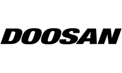 Logo excavatoare incarcatoare utilaje Doosan